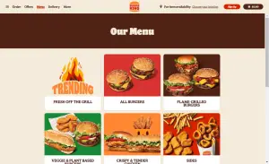 Burger King Menu Prices (United Kingdom)