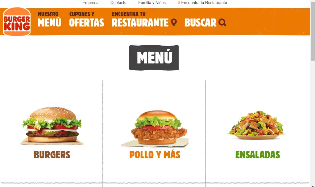 Burger King Precios del Menú (Dominium Republic)