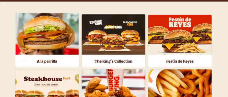 Burger King Precios del Menú (Ecuador)